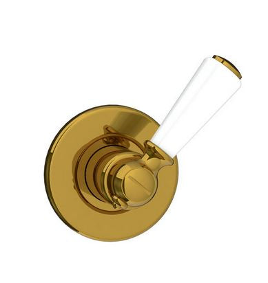 LB White Lever Flow Control "Plain" - Chrome