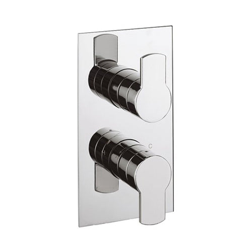 Crosswater Wisp 2 Outlet 2 Handle Concealed Thermostatic Shower in Chrome