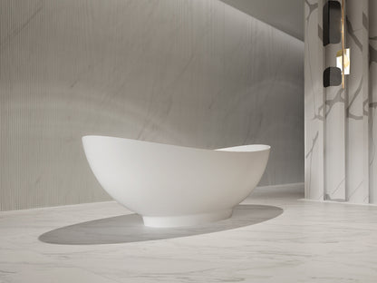 Luxe Perth 1600 Moon freestanding Solid Surface Matt Bath