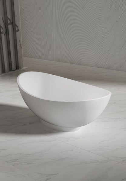 Luxe Perth 1600 Moon freestanding Solid Surface Matt Bath