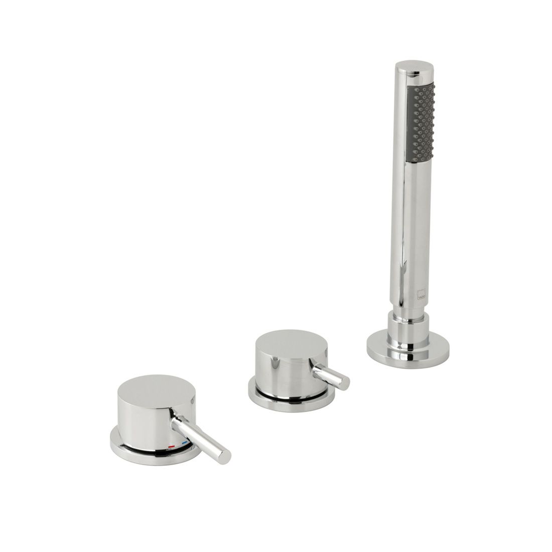 VADO ZOO 3 Hole Bath Shower Mixer - Chrome Finish