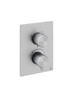 3ONE6 Shower Trim Set With 3 Outlet Brushed Steel