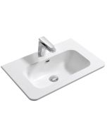 Essentials Suburb 610mm x 395mm Basin One Tap Hole White