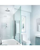 ClearGreen Eco Curve Aluminium Bathscreen for Modern Touch
