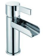 H Series Chrome Monobloc Basin Mixer With Sprung Basin Waste            