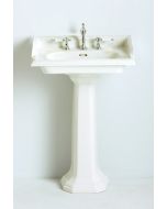 Heritage Dorchester 625 x 490 White Square Basin 3 Tap Holes Only