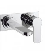Crosswater Wisp Chrome Wall Mounted Basin Mixer With Plate
