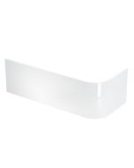 Viride offset bath panel 1800x750mm in White Gloss