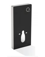 Essentials Touch Smart Push Button Wall Hung Cistern Frame in Black Gloss Finish