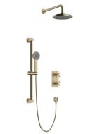Salcombe Concealed Valve, Fixed Head & Shower Kit Brass