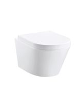 Essentials Arco 520mm Rimless Wall Hung Pan White