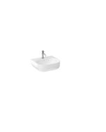 Milan 500mm Wall Mounted One Tap Hole Basin - White Gloss