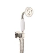  Crosswater Nickel Belgravia shower handset, wall outlet and hose 