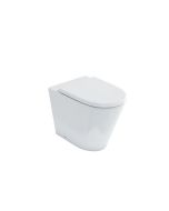 Sphere Round Rimless Back To Wall Pan & Seat White Gloss