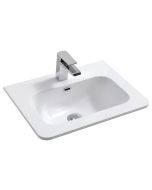Essentials Suburb 510mm x 395mm Basin One Tap Hole White