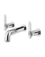 Crosswater UNION Three Hole Wall Mounted Basin Mixer: Lever