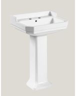 Essentials Wyndham Traditional 580mm Basin With Two Tap Holes