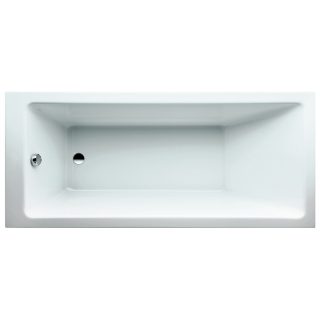 Laufen Pro 1700 x 750mm Single Ended Acrylic Bath With Frame & Feet - White