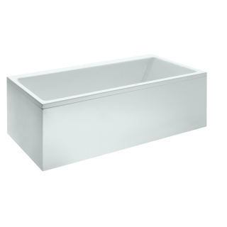 Laufen Pro 1800 x 800mm Double Ended Bath Inc Frame Feet & Left Handed Corner Panel - White