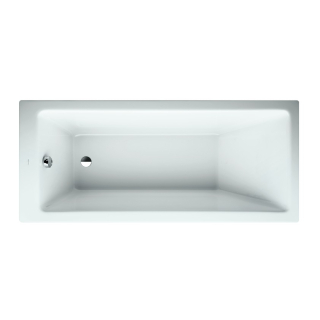 Laufen Pro 1600 x 700mm Single Ended Acrylic Bath With Frame & Feet - White