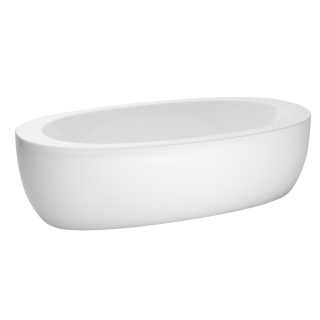 Laufen Alessi Free Standing Bath With One Piece Panel 2030 x 1020mm - White
