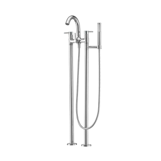 Just Taps Florentine Chrome Floor Standing Bath Shower Mixer With Hose, Handset & Bracket