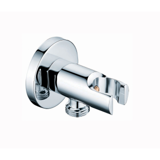 Just Taps Chrome Wall Outlet Elbow & Handset Bracket With Safety Valve