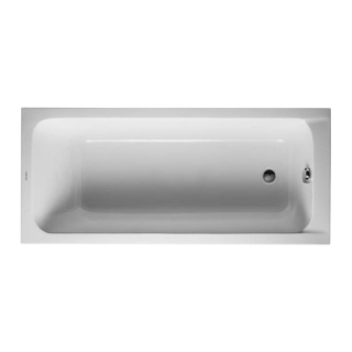 Duravit D-CODE 1700 x 700mm Single Ended Acrylic Bath  White