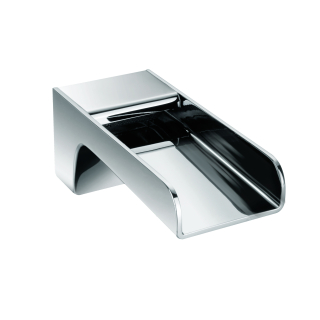 Just Taps Cascata Waterfall Chrome Wall Mounted 180mm Basin or Bath Spout