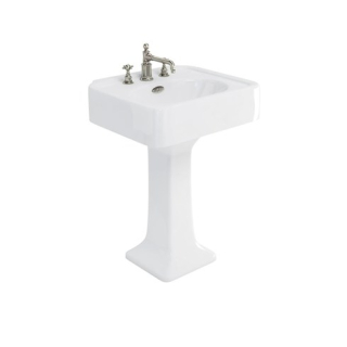 Arcade 600mm Basin With Overflow Without Tap Hole 605 x 525mm 