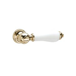 Heritage Traditional Cistern Lever Vintage Gold/White