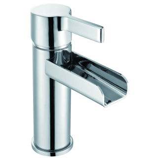 H Series Chrome Monobloc Basin Mixer With Sprung Basin Waste            