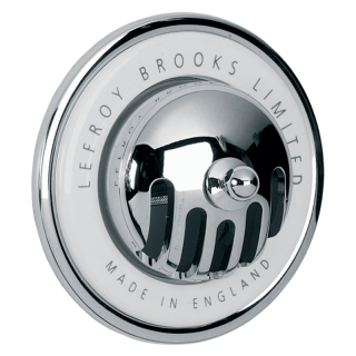 Lefroy Brooks Classic Grated Bath Overflow - Chrome