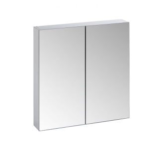 Tavistock Observe 650 x 600mm Double Door Bathroom Mirror Cabinet - White