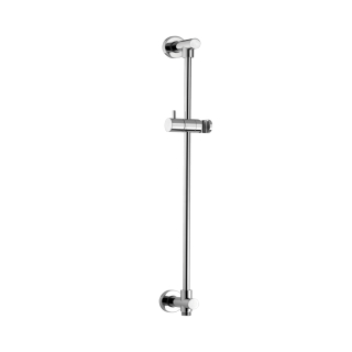 Just Taps Design Chrome Sower Slide Rail With Bottom Water Outlet