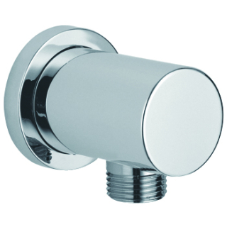 Chrome Round Shower Wall Outlet Elbow