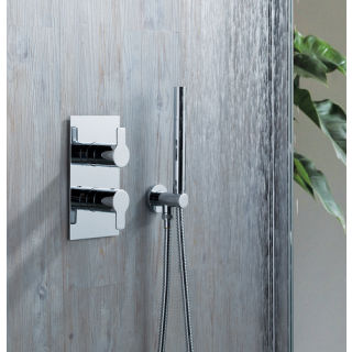 Amore Chrome Thermostatic Concealed 1 Outlet Shower Valve 