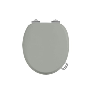 Arcade Dark Olive Soft Close Toilet Seat With Chrome Lift Handle 