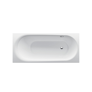 Bette Comodo 1800 X 800mm Single Ended White Steel No Tap Hole Side Overflow Left Handed