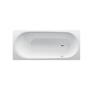 Bette Comodo 1700 X 750mm Single Ended White Steel No Tap Hole Side Overflow Right Handed