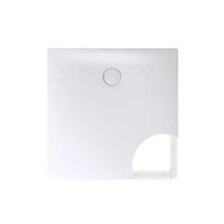 Bette Floor Side T1 1200 X 1200mm Square White Steel Wet Room Shower Tray Inc Support And White Waste