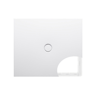 Bette Floor T1 900 X 750mm Square White Steel Wet Room Shower Tray Inc Support And White Waste