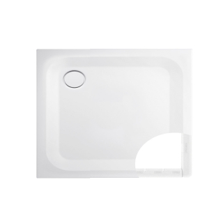 Bette Ultra T1 800 X 750mm White Slim Steel Wet Room Shower Tray Inc Support And White Waste