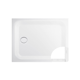 Bette Ultra T1 1050 X 750mm White Slim Steel Wet Room Shower Tray Inc Support And White Waste
