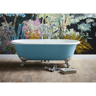 Heritage Buckingham 1700 x 700mm Roll Top Cast Iron Bath With 2 Tap Holes 