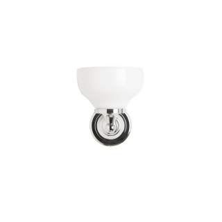 Burlington Burlington Round light with chrome base & opal glass cup shade
