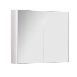 SW6 Metro 600mm Mirrored Cabinet - White