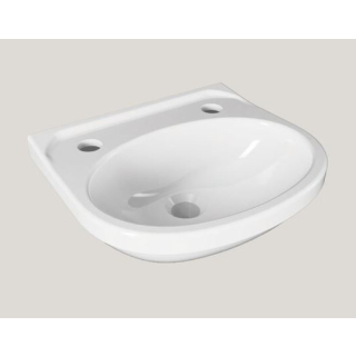 Essentials Flite / Ivo 360mm Cloakroom Basin Two Tap Hole