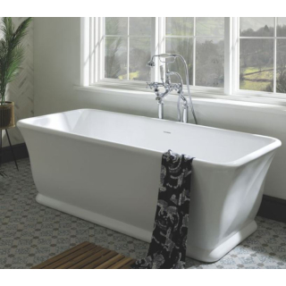 BC Designs Magnus Bath 1680 x 750mm Polished White Freestanding Bath 
