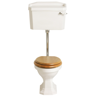 Heritage Granley Low Level Complete WC With Chrome Flush Pack